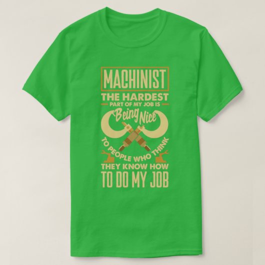 Cnc Machinist Metalerwerker die de hardste Pa bewe T-shirt (Design voorkant)