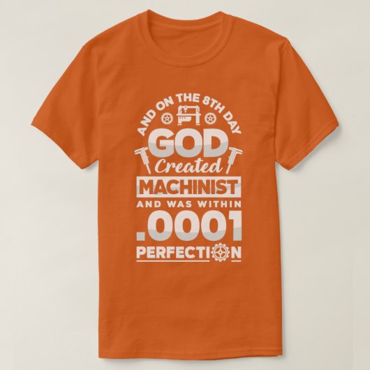 Cnc Machinist Metalwerker Machinist Machinist op d T-shirt (Design voorkant)