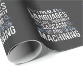 CNC Machinist Sarcasm Funny Machinist Cadeaupapier (Rol Hoek)