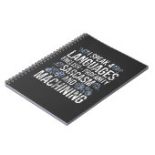 CNC Machinist Sarcasm Funny Machinist Notitieboek (Linkerzijde)