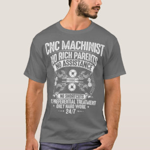 CNC-machinistenpremie voor hard werken CNC T-shirt