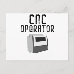 CNC Operator Verspaner Briefkaart