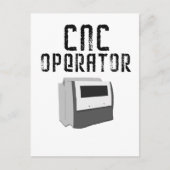 CNC Operator Verspaner Briefkaart (Voorkant)