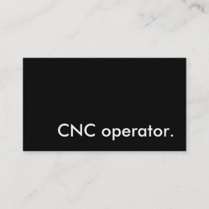 cnc-operator. visitekaartje