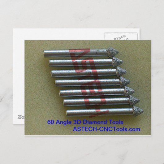 CNC-routerpakketten voor prachtige 3D-stone Caring Briefkaart (Voorkant / Achterkant)