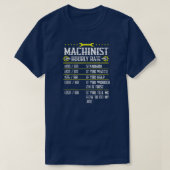 Cncc-machinist met uursnelheid t-shirt (Design voorkant)