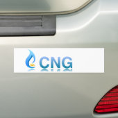CNG-sticker voor samengeperste aardgasvoertuigen Bumpersticker (Op auto)
