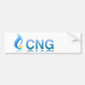CNG-sticker voor samengeperste aardgasvoertuigen Bumpersticker (Voorkant)