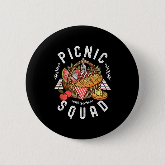 Cnic Squad Funny Family Reunion Friends Cnicking Q Ronde Button 5,7 Cm (Voorkant)