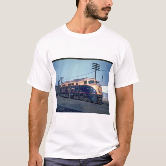 CNJ Baldwin dubbele taxi #2001, 1940'_Trains T-shirt (Voorkant)