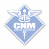 CNM-diamant (Certified Nurse Midwel) Sticker (Voorkant)