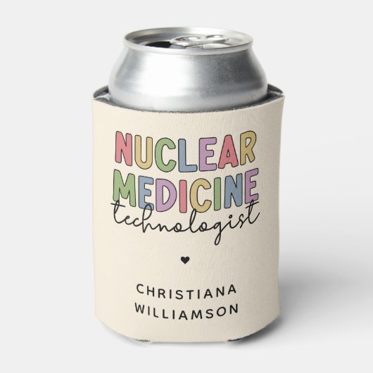 CNMT-cadeaus voor Custom Nuclear Medicine Technolo Blikjeskoeler (Blikje Voorkant)