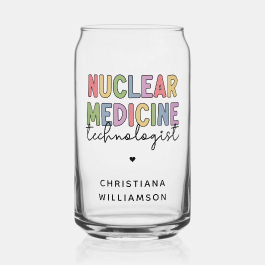 CNMT-cadeaus voor Custom Nuclear Medicine Technolo Blikvorm Glas (Voorkant)