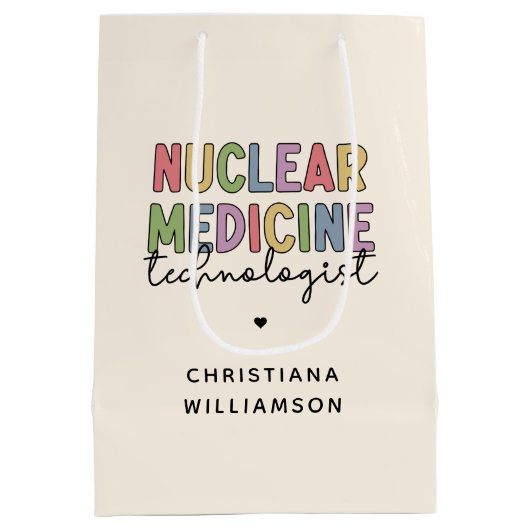 CNMT-cadeaus voor Custom Nuclear Medicine Technolo Medium Cadeauzakje (Achterkant)
