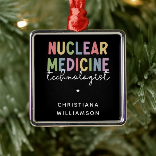 CNMT-cadeaus voor Custom Nuclear Medicine Technolo Metalen Ornament (Boom)