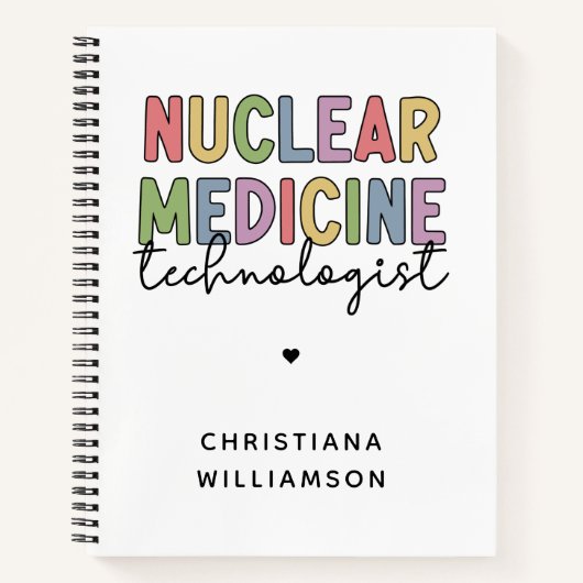 CNMT-cadeaus voor Custom Nuclear Medicine Technolo Notitieboek (Voorkant)