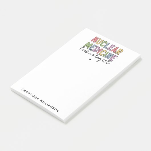 CNMT-cadeaus voor Custom Nuclear Medicine Technolo Post-it® Notes (Schuin)