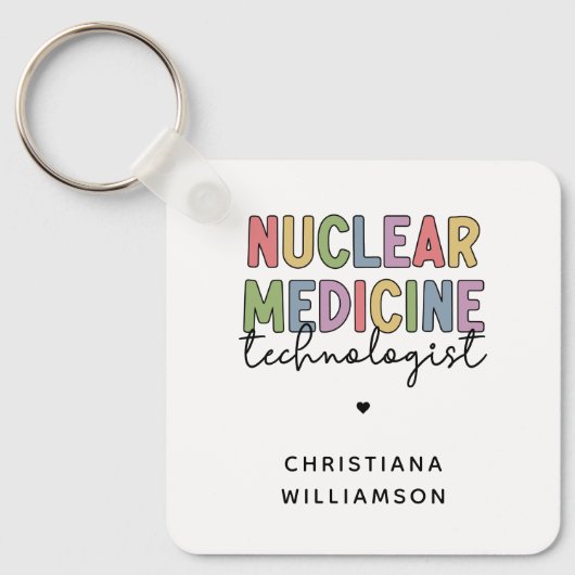 CNMT-cadeaus voor Custom Nuclear Medicine Technolo Sleutelhanger (Voorkant)