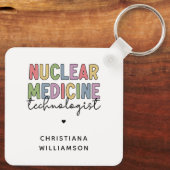 CNMT-cadeaus voor Custom Nuclear Medicine Technolo Sleutelhanger (Achterkant)