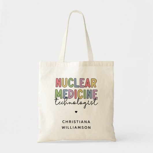CNMT-cadeaus voor Custom Nuclear Medicine Technolo Tote Bag (Voorkant)