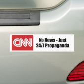CNN - Geen nieuws - slechts 24x7 propaganda Bumpersticker (Op auto)