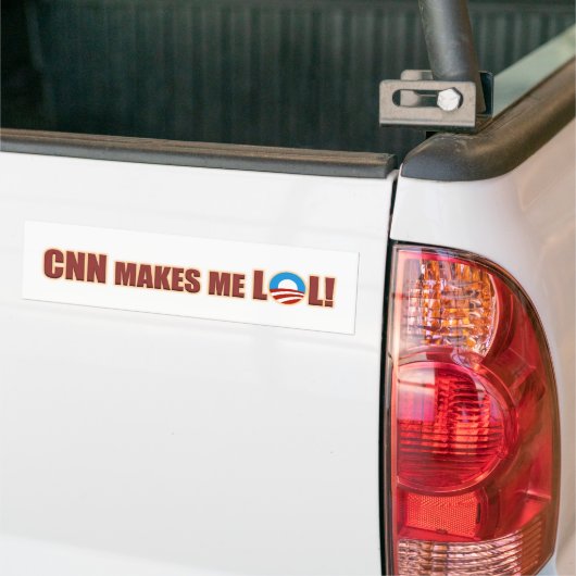 CNN maakt me LOL. Bumpersticker (Op Truck)