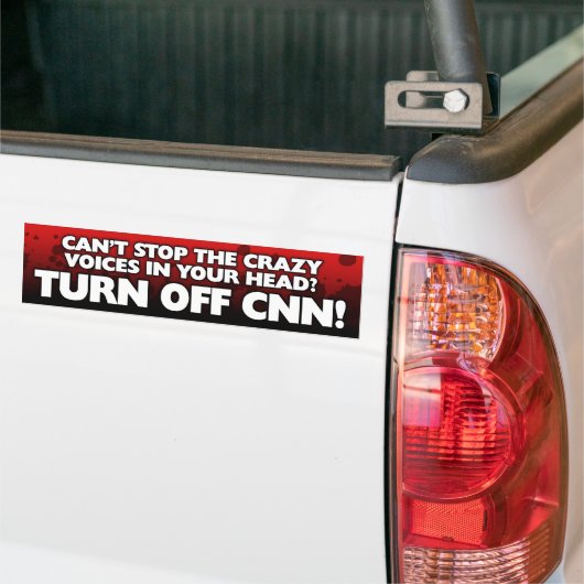 "CNN uitschakelen" Bumpersticker (Op Truck)