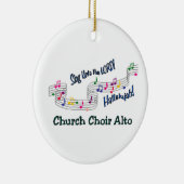 Cnotes Church Choir Alto Keramisch Ornament (Rechts)