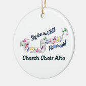 Cnotes Church Choir Alto Keramisch Ornament (Links)