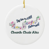 Cnotes Church Choir Alto Keramisch Ornament (Achterkant)
