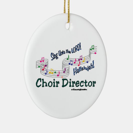 Cnotes Church Choir Director Keramisch Ornament (Rechts)