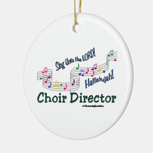 Cnotes Church Choir Director Keramisch Ornament (Links)