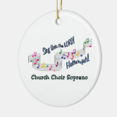 Cnotes Church Choir Soprano Keramisch Ornament (Links)