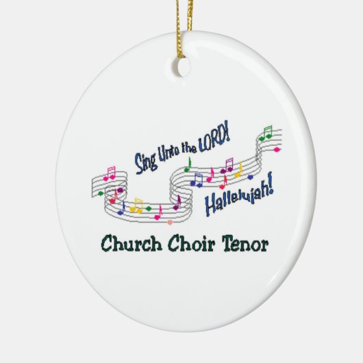 Cnotes Church Choir Tenor Keramisch Ornament (Links)
