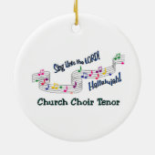 Cnotes Church Choir Tenor Keramisch Ornament (Achterkant)