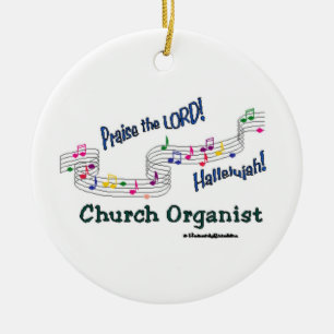 Cnotes Church Organist Keramisch Ornament