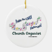 Cnotes Church Organist Keramisch Ornament (Achterkant)