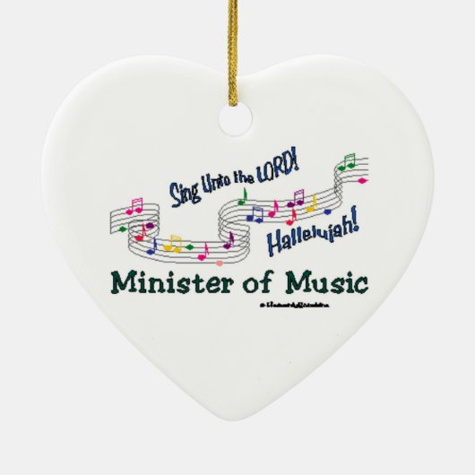 Cnotes Minister van Muziek Keramisch Ornament (Achterkant)