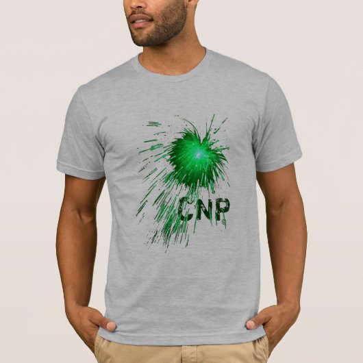 "CNP green explosion" T-shirt (Voorkant)