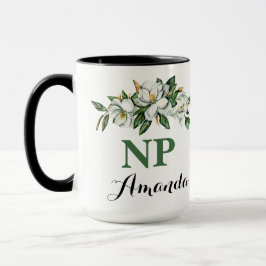 CNP NP Floral Bouquet Greenery Magnolia Afstuderen Mok
