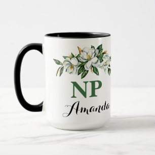 CNP NP Floral Bouquet Greenery Magnolia Afstuderen Mok