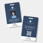 CNS Verpleegkundig Specialist Marine QR-code Foto Badge (Voor- en achterkant)