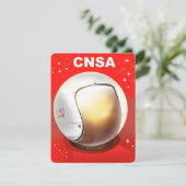 CNSA China ruimte kunst. (Staand voorkant)