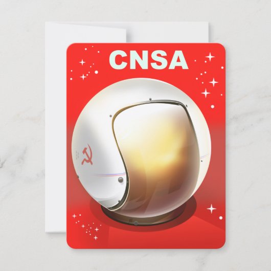 CNSA China ruimte kunst. (Voorkant)