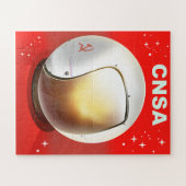 CNSA China ruimte kunst. Legpuzzel (Horizontaal)