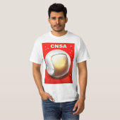 CNSA China ruimtekunst. T-shirt (Voorkant volledig)