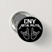 CNY Metal Militia-Button Ronde Button 3,2 Cm (Voorkant /achterkant)