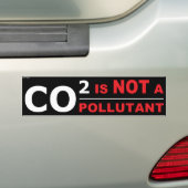 CO2 is geen verontreinigende stof Bumpersticker (Op auto)