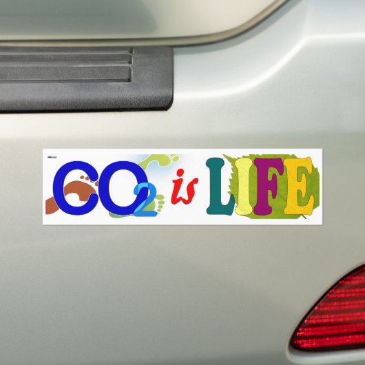CO2 is Life-Bumpersticker Bumpersticker (Op auto)