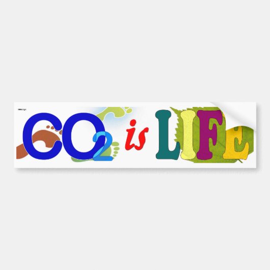 CO2 is Life-Bumpersticker Bumpersticker (Voorkant)